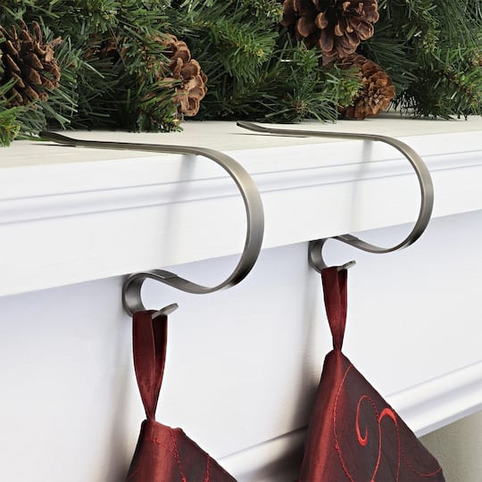 Original MantleClip® Pewter Stocking Holders